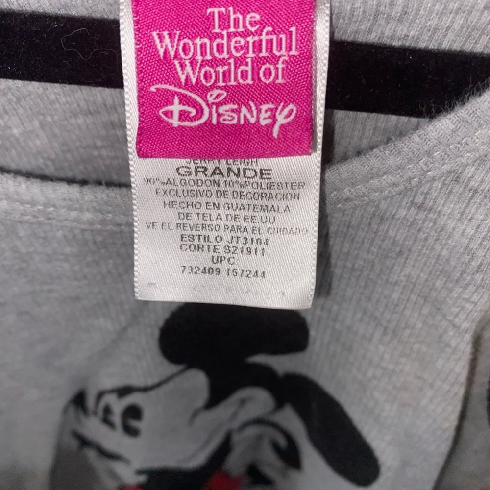 ⭐️ 3/$20 Girls Disney Tank Top with Mickey Image Large Gray - Picture 3 of 4